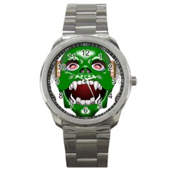 Monster-mask-alien-horror-devil Sport Metal Watch