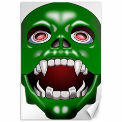 Monster-mask-alien-horror-devil Canvas 12  X 18 