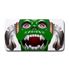 Monster-mask-alien-horror-devil Medium Bar Mats