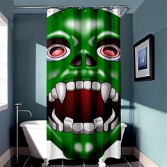 Monster-mask-alien-horror-devil Shower Curtain 36  X 72  (stall) 