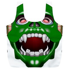 Monster-mask-alien-horror-devil Full Print Recycle Bag (xl)