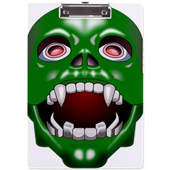 Monster-mask-alien-horror-devil A4 Clipboard