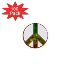 Peace-rastafarian 1  Mini Buttons (100 Pack)  by Jancukart