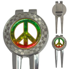 Peace-rastafarian 3-in-1 Golf Divots