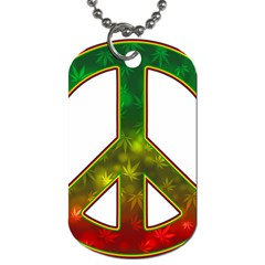 Peace-rastafarian Dog Tag (one Side) by Jancukart