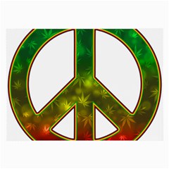 Peace-rastafarian Large Glasses Cloth (2 Sides)