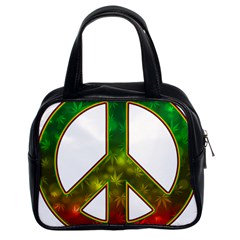 Peace-rastafarian Classic Handbag (two Sides)