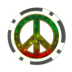 Peace-rastafarian Poker Chip Card Guard (10 Pack)