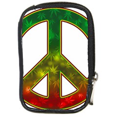 Peace-rastafarian Compact Camera Leather Case by Jancukart