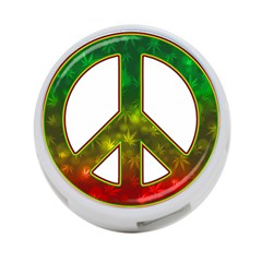 Peace-rastafarian 4-port Usb Hub (two Sides) by Jancukart