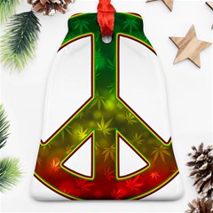 Peace-rastafarian Bell Ornament (two Sides)