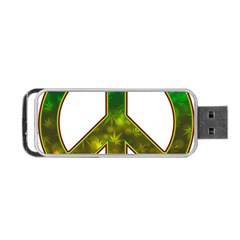 Peace-rastafarian Portable Usb Flash (one Side)