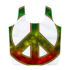 Peace-rastafarian Full Print Recycle Bag (l)