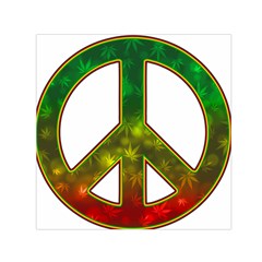 Peace-rastafarian Square Satin Scarf (30  X 30 )