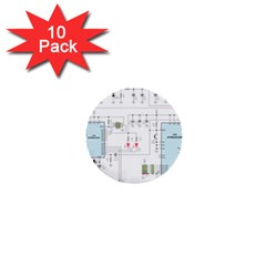 Circuits-electronics-atmel 1  Mini Buttons (10 Pack) 