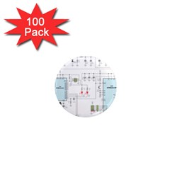 Circuits-electronics-atmel 1  Mini Magnets (100 Pack)  by Jancukart