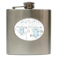 Circuits-electronics-atmel Hip Flask (6 Oz)