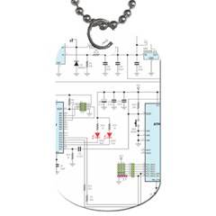 Circuits-electronics-atmel Dog Tag (two Sides) by Jancukart