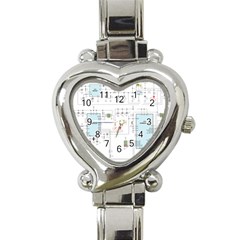 Circuits-electronics-atmel Heart Italian Charm Watch