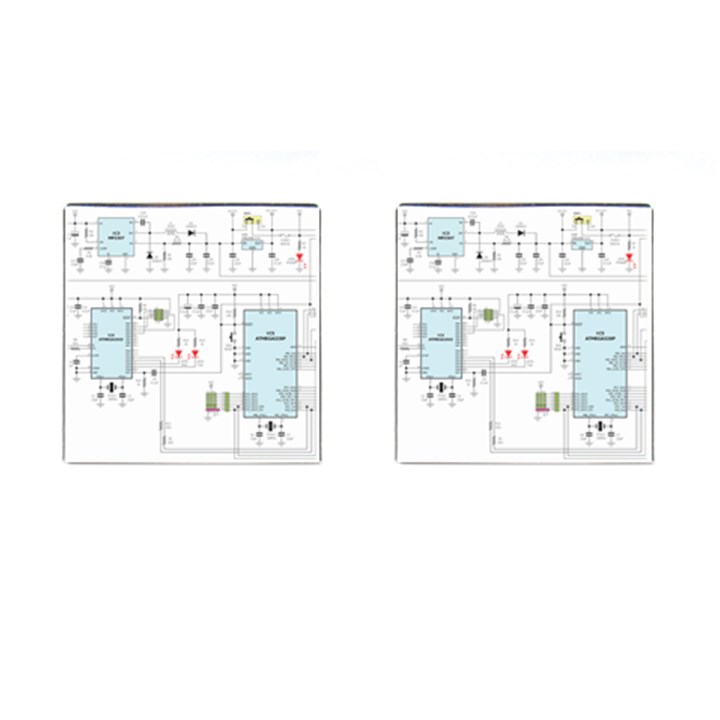 Circuits-electronics-atmel Cufflinks (Square)