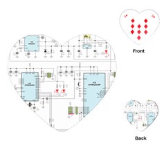 Circuits-electronics-atmel Playing Cards Single Design (heart) by Jancukart