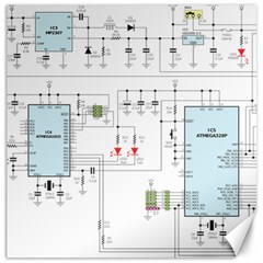 Circuits-electronics-atmel Canvas 20  X 20 