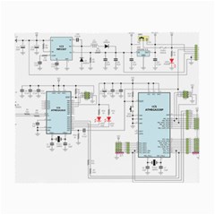 Circuits-electronics-atmel Small Glasses Cloth (2 Sides)