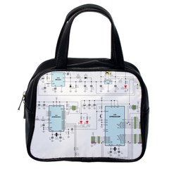 Circuits-electronics-atmel Classic Handbag (one Side) by Jancukart