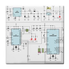 Circuits-electronics-atmel Face Towel by Jancukart