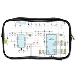 Circuits-electronics-atmel Toiletries Bag (two Sides) by Jancukart