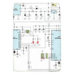 Circuits-electronics-atmel Removable Flap Cover (l)