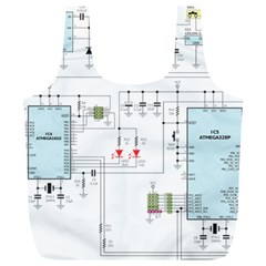 Circuits-electronics-atmel Full Print Recycle Bag (xl) by Jancukart