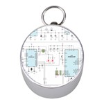 Circuits-electronics-atmel Mini Silver Compasses Front