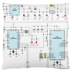 Circuits-electronics-atmel Standard Flano Cushion Case (two Sides) by Jancukart