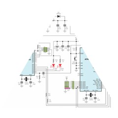 Circuits-electronics-atmel Wooden Puzzle Triangle