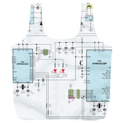 Circuits-electronics-atmel Full Print Recycle Bag (xxl) by Jancukart