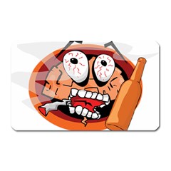 Brain Cartoon Animation Magnet (rectangular)