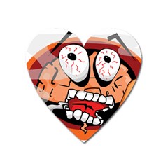 Brain Cartoon Animation Heart Magnet by Jancukart