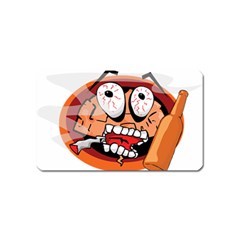 Brain Cartoon Animation Magnet (name Card) by Jancukart