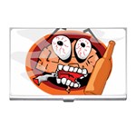 Brain Cartoon Animation Business Card Holder Front