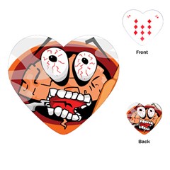 Brain Cartoon Animation Playing Cards Single Design (heart)