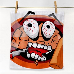 Brain Cartoon Animation Face Towel by Jancukart