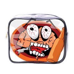 Brain Cartoon Animation Mini Toiletries Bag (one Side) by Jancukart