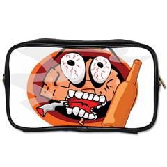 Brain Cartoon Animation Toiletries Bag (two Sides)