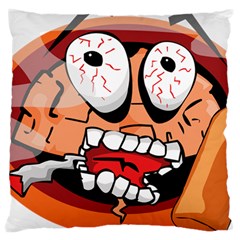 Brain Cartoon Animation Large Cushion Case (one Side)