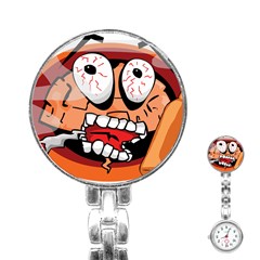 Brain Cartoon Animation Stainless Steel Nurses Watch