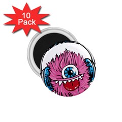 Monster-headphones-headset-listen 1 75  Magnets (10 Pack) 