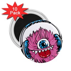 Monster-headphones-headset-listen 2 25  Magnets (10 Pack) 