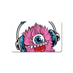 Monster-headphones-headset-listen Magnet (name Card)