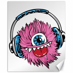 Monster-headphones-headset-listen Canvas 16  X 20  by Jancukart